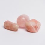 Conjunto de Piedras de Cuarzo Rosado pulido
